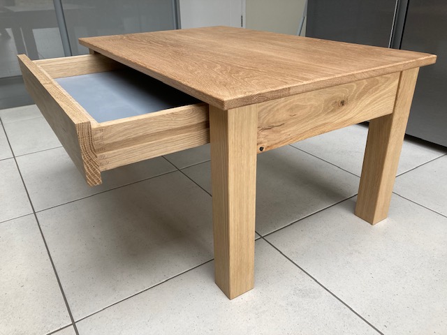 White oak coffee table